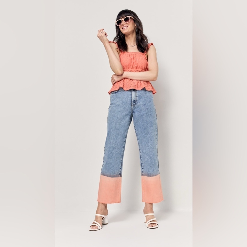 Harper paint dipped jeans